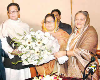 Hasina's return from India trip